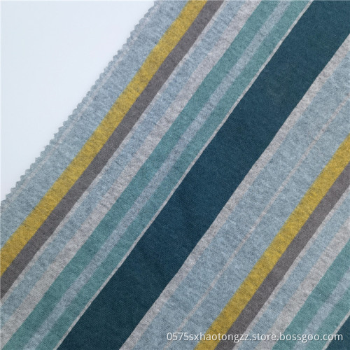 Polyester Cotton Striped T/C Coat Printing Knit Fabric